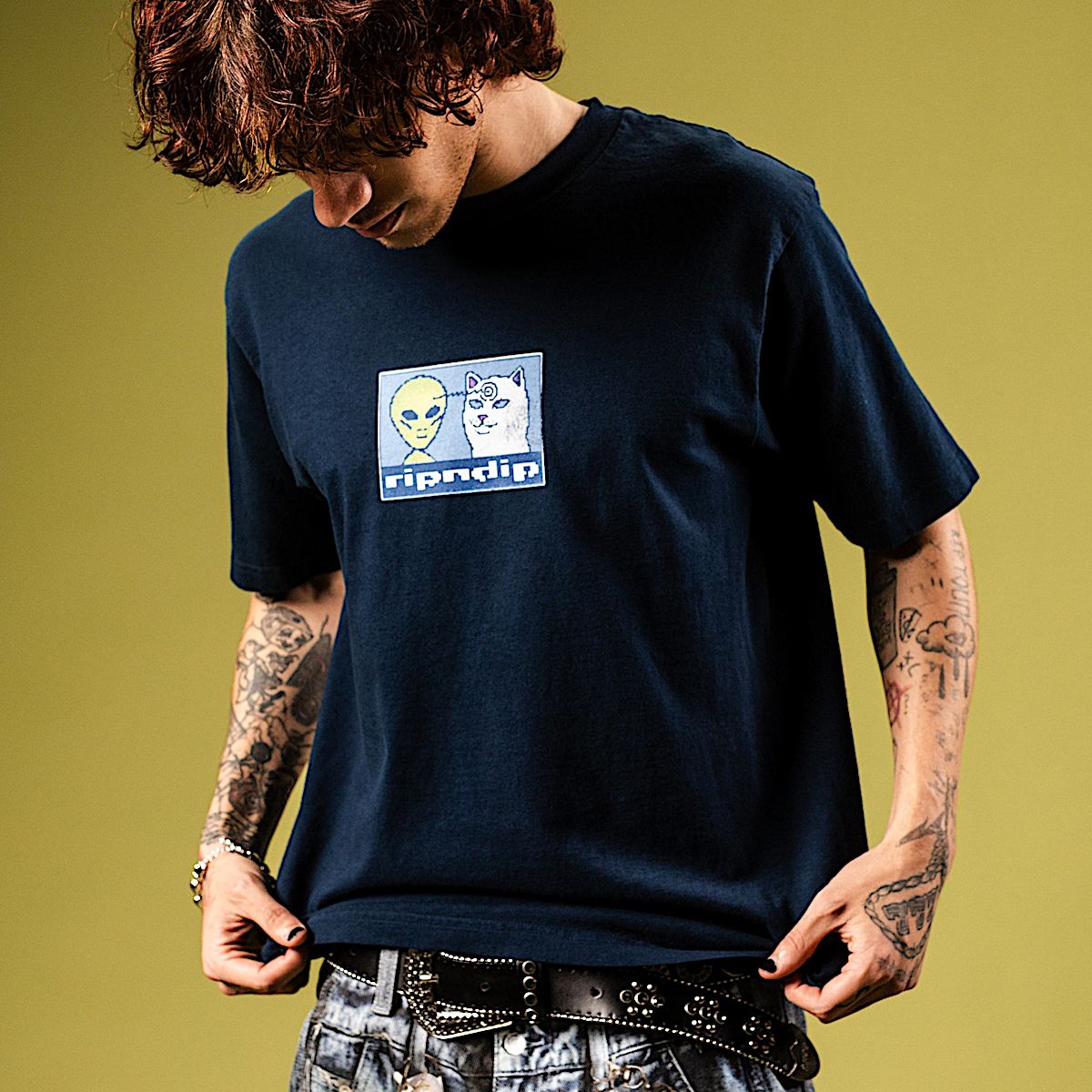 Brain Power Tee (Navy) - Image 2
