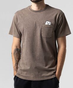 Alternative view of Lord Nermal Pocket Tee (Brown Vintage Wash)