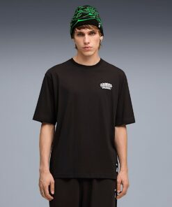 Alternative view of PUMA X RIPNDIP Boxy Graphic Tee (Puma Black)