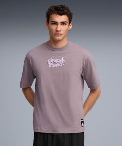 Alternative view of PUMA X RIPNDIP Boxy Graphic Tee (Plum Jam)