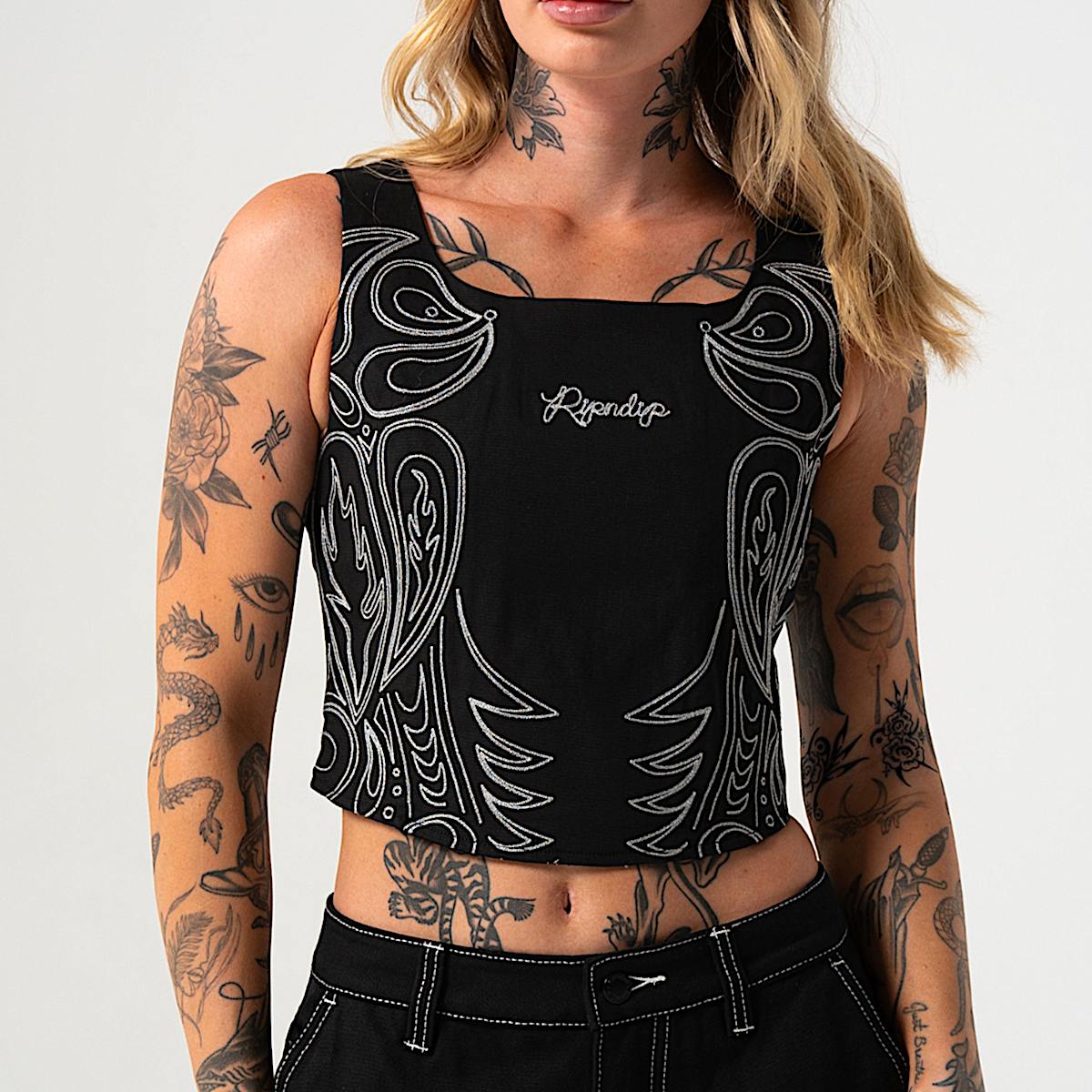 Howdy Corset Top (Black) - Image 2