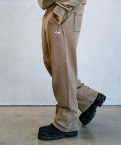 Alternative view of Castanza Straight Leg Sweatpants (Brown Vintage Wash)