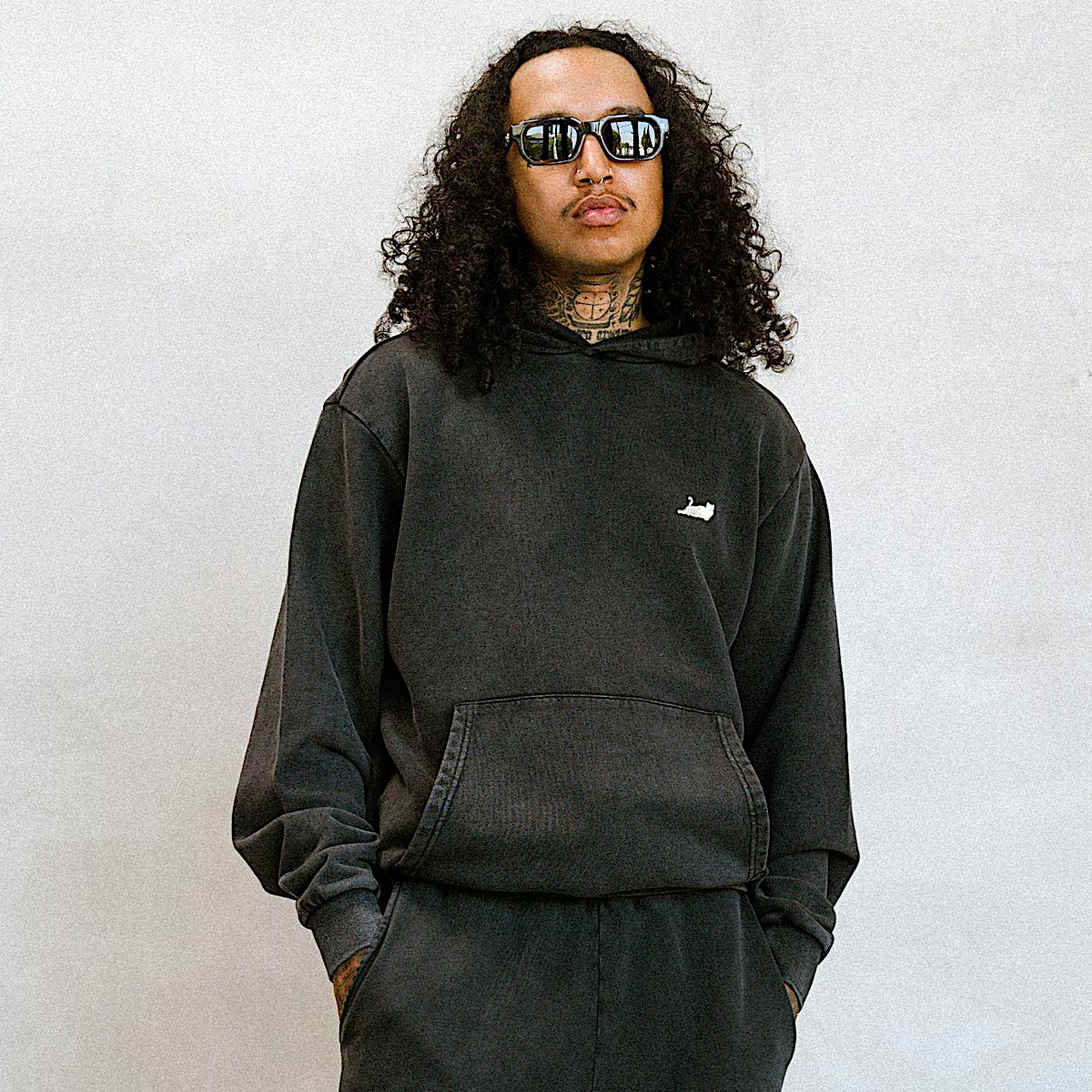 Castanza Hoodie (Black Vintage Wash) - Image 2