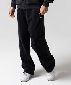 Alternative view of Castanza Straight Leg Sweatpants (Black Vintage Wash)