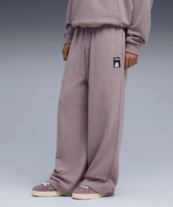 Alternative view of PUMA X RIPNDIP Oversized Wide Sweatpants (Plum Jam)