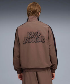 Alternative view of PUMA X RIPNDIP T7 Oversized Track Jacket (Flat Bronze)