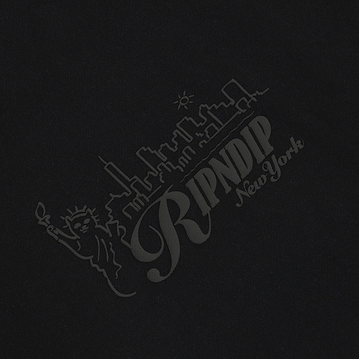 NYC Skyline Hoodie (Vintage Black) - Image 2