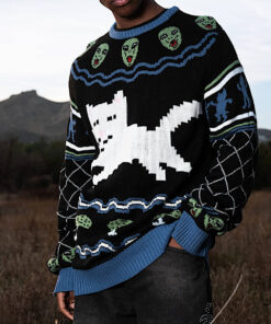 Alternative view of Out Of This World Knit Sweater (Black)