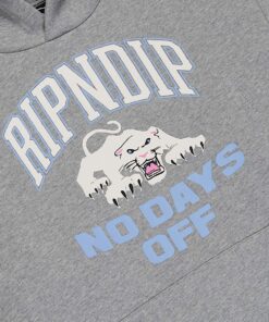 Alternative view of White Panther Hoodie (Heather Grey)