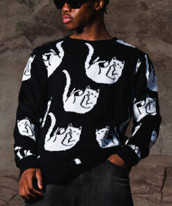 Alternative view of Falling For Nermal Knit Sweater (Black)