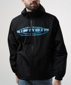 Alternative view of Otis Zip Up Hooded Jacket (Black)