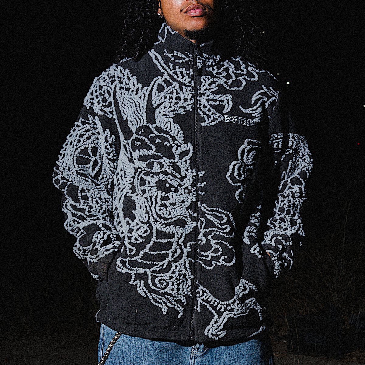 Haku Reversible Jacket (Black / Charcoal) - Image 2