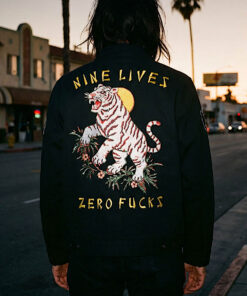 Alternative view of Nine Lives Military Jacket (Black)
