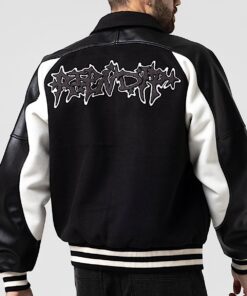 Alternative view of Luther Leather Jacket (Black / Sand)