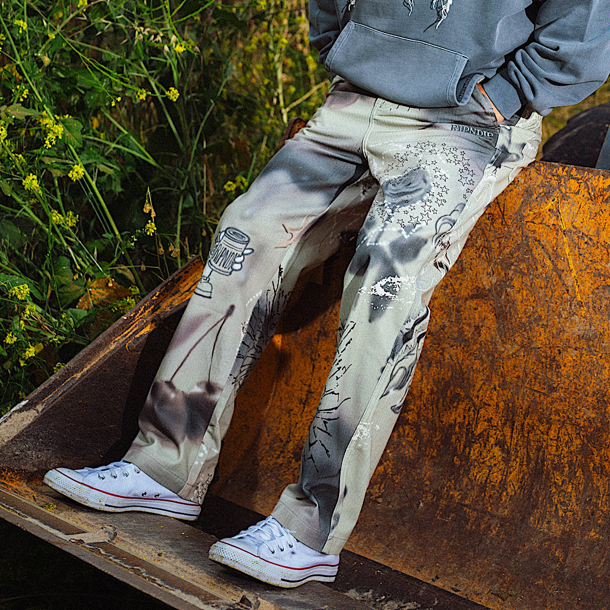 Stargazing Carpenter Straight Leg Pants (Multi) - Image 2