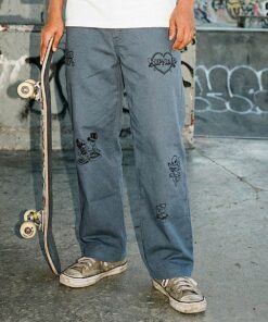 Alternative view of Westside Wide Fit Pants (Slate)