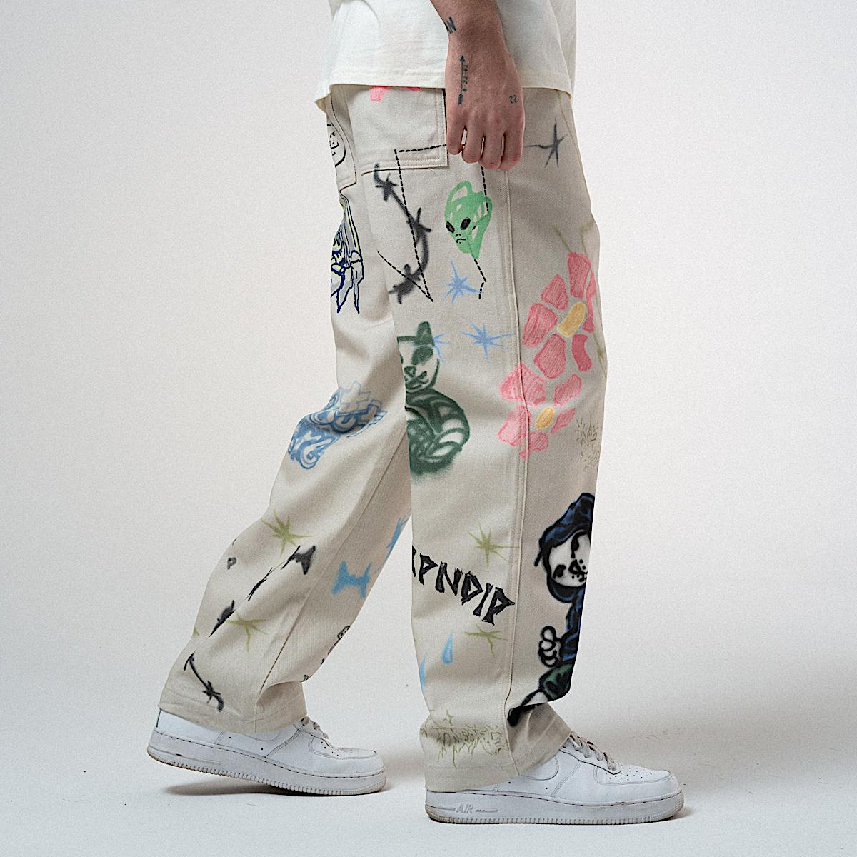 Goosebumps Wide Fit Pants (Bone) - Image 2