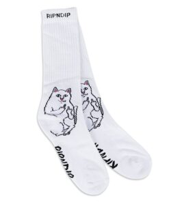Alternative view of Lord Nermal Socks (White)