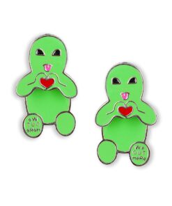 Alternative view of Alien Loves Earring Set (Green)