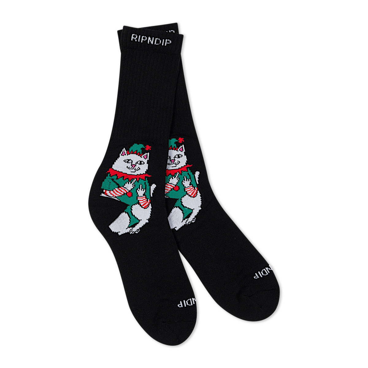Nermal Elf Socks (Black) - Image 2