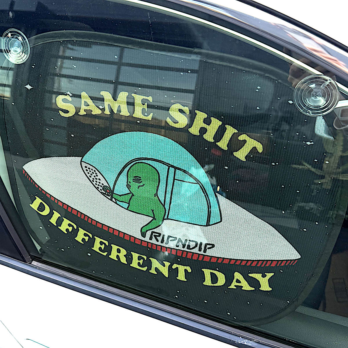 Same Shit Different Day Window Shade (Black) - Image 2