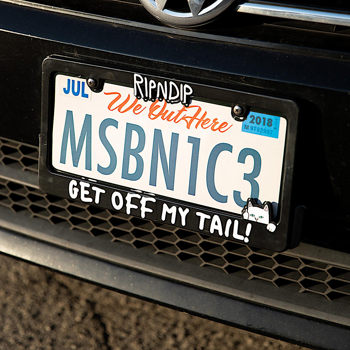 Tailgate License Plate Frame (Black) - Image 2