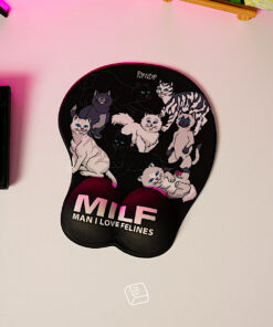 Alternative view of Man I Love Felines Mousepad (Asst)