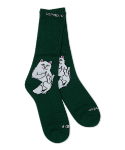 Alternative view of Lord Nermal Socks (Hunter Green)