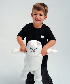 Alternative view of Lord Nermal Kid Pocket Tee (Black)