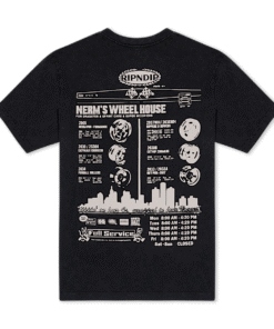 Alternative view of Nerm Wheels Tee (Black Vintage Wash)