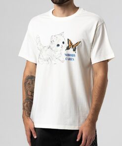 Alternative view of Nobody Cares Tee (Bone)