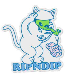 Alternative view of Brain Dead Sticker (Multi)