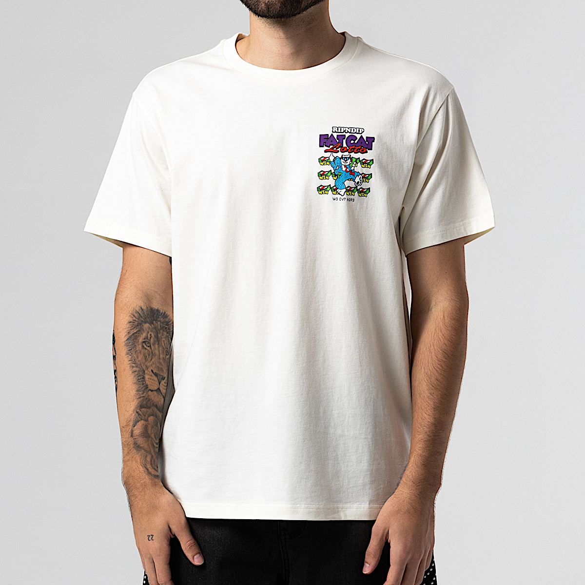 Fat Cat Tee (Bone) - Image 2