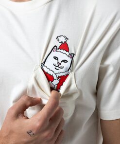 Alternative view of Lord Santa Pocket Tee (Bone)