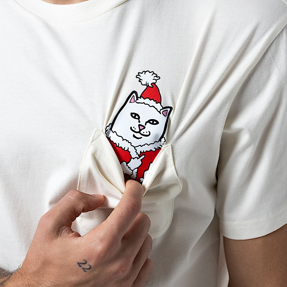 Lord Santa Pocket Tee (Bone) - Image 2