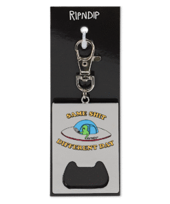 Alternative view of Same Shit Different Day Keychain Bottle Opener (Silver)