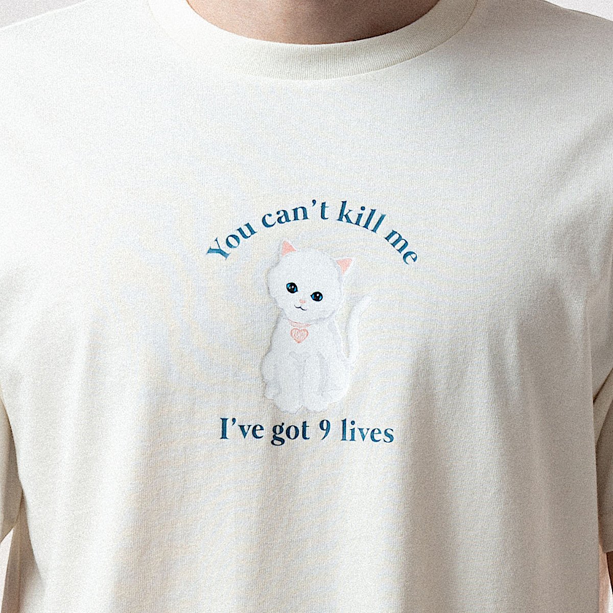 9 Lives Tee (Bone) - Image 2