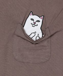 Alternative view of Lord Nermal Pocket Tee (Tan Mineral Wash )