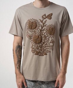 Alternative view of Where The Flowers Bloom Tee (Sand)