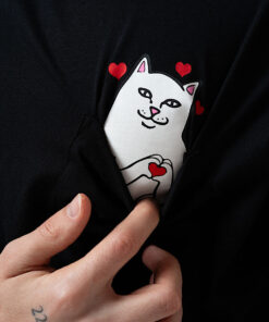 Alternative view of Nermal Loves Pocket Tee (Black)