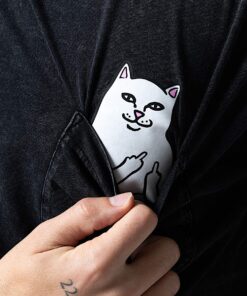 Alternative view of Lord Nermal Pocket Tee (Black Vintage Wash)
