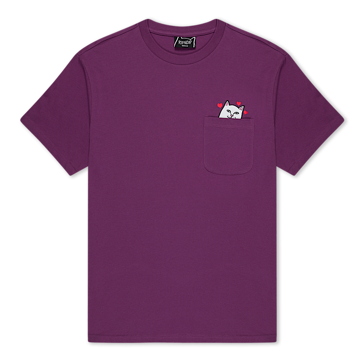 Nermal Loves Pocket Tee (Plum) - Image 3