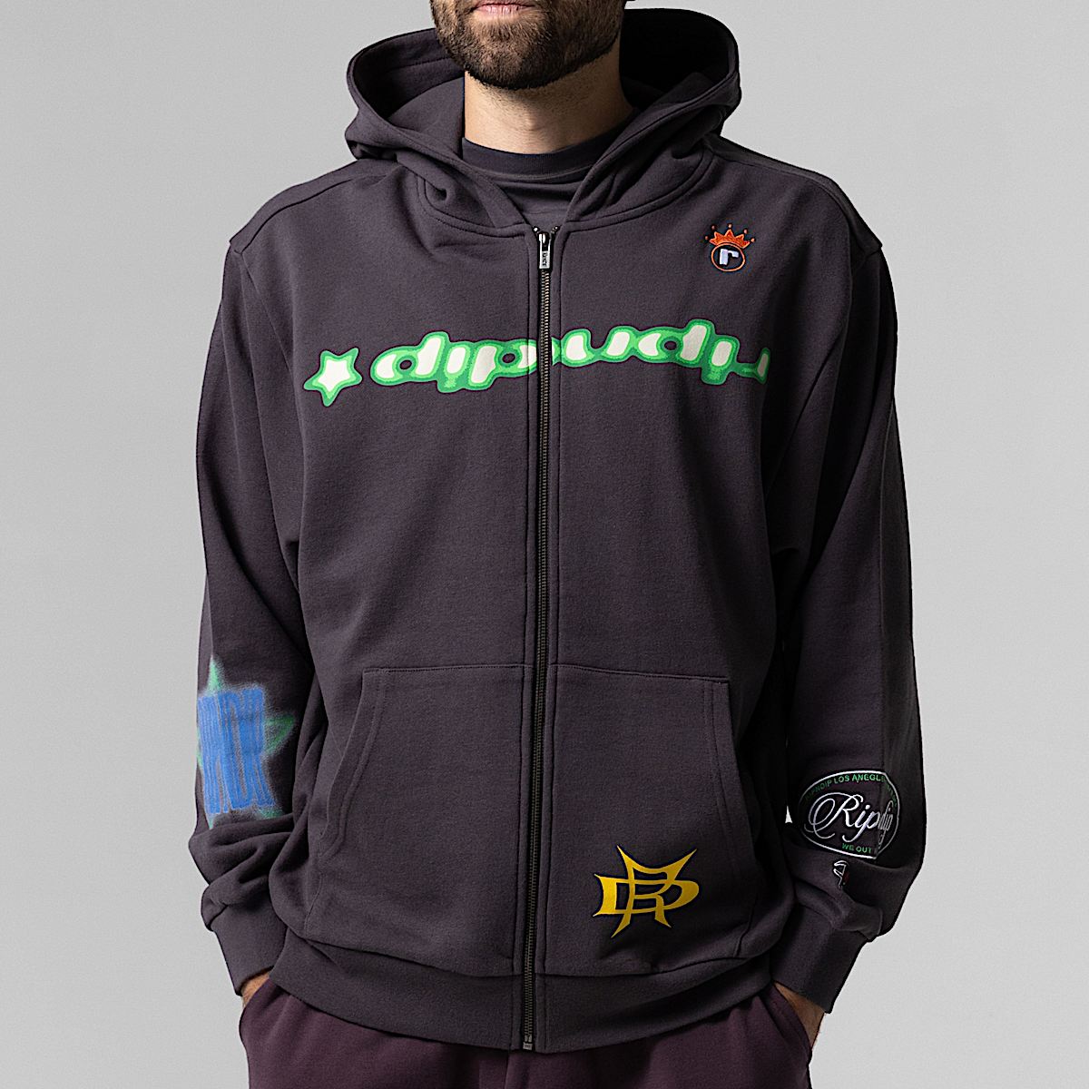 Allure Zip Hoodie (Black) - Image 3