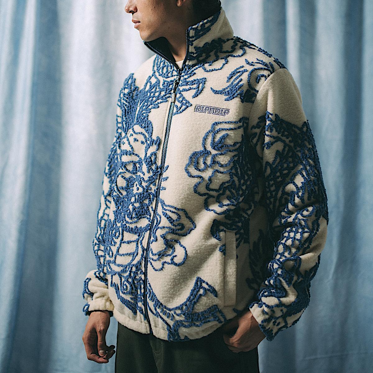 Haku Reversible Jacket (Off White/Navy) - Image 3