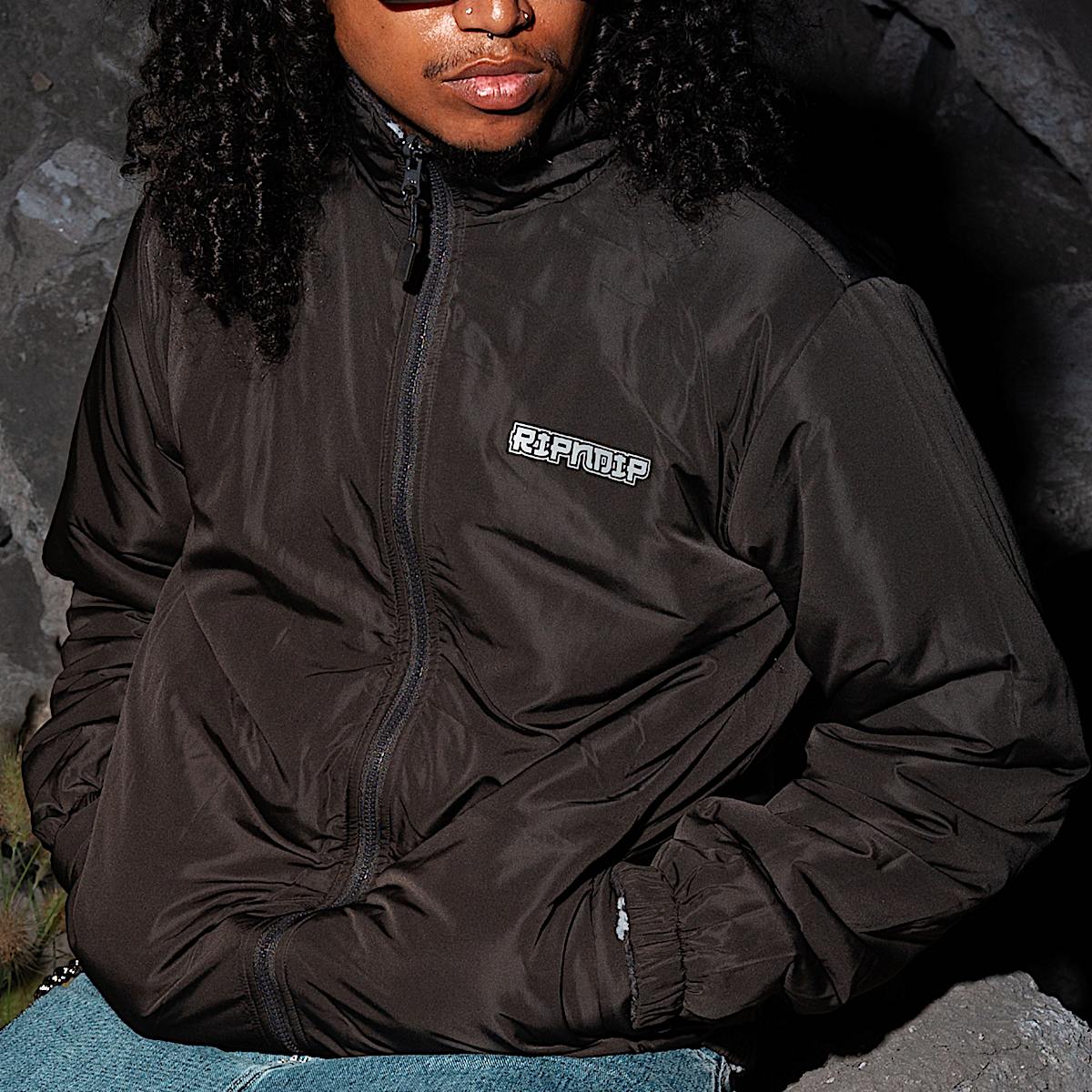 Haku Reversible Jacket (Black / Charcoal) - Image 3