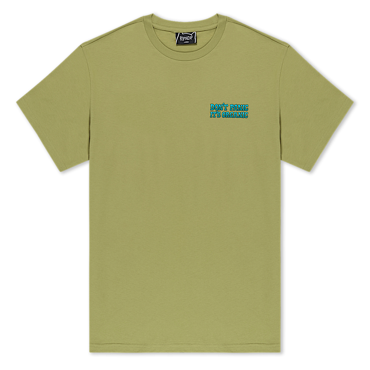 Don't Panic Tee (Light Forest) - Image 3