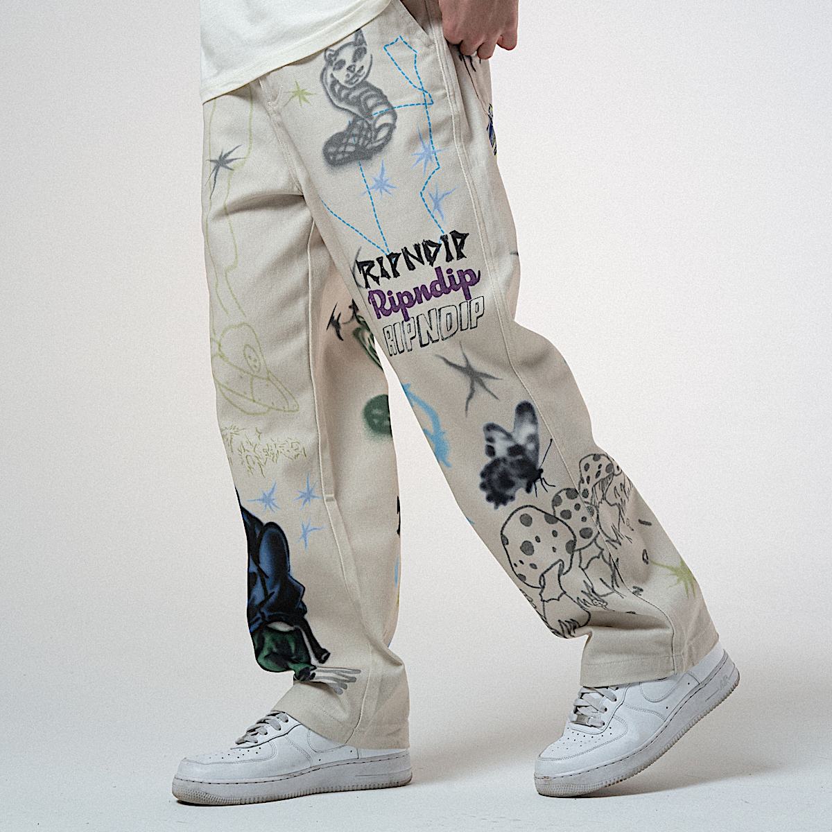 Goosebumps Wide Fit Pants (Bone) - Image 3