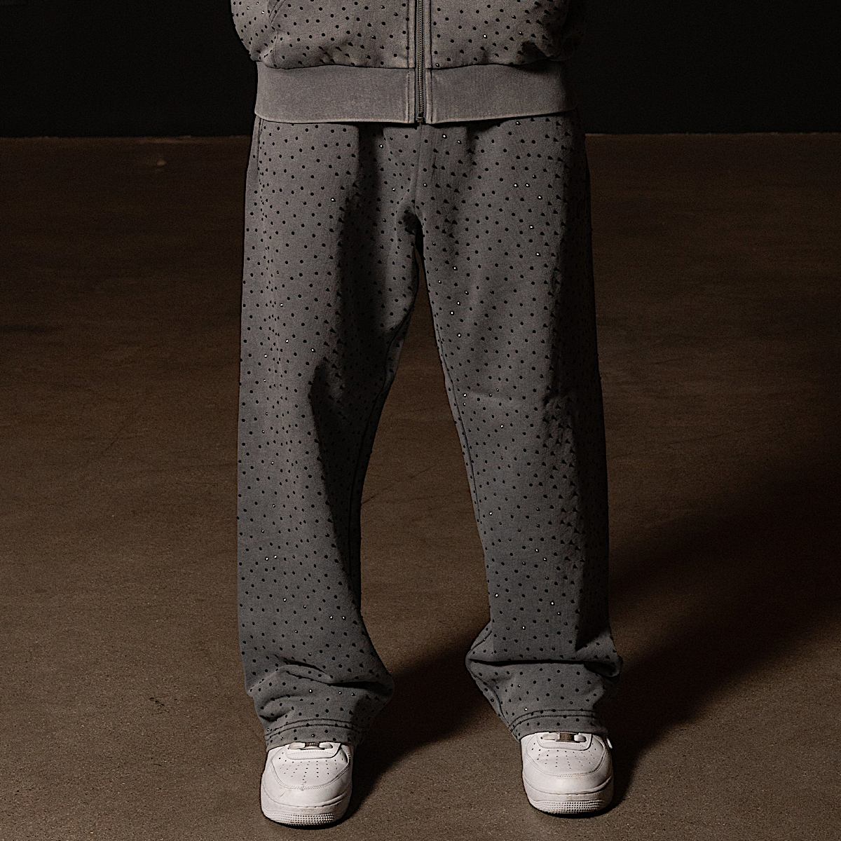 RIPNGEMS Straight Leg Sweatpants (Charcoal Wash) - Image 3