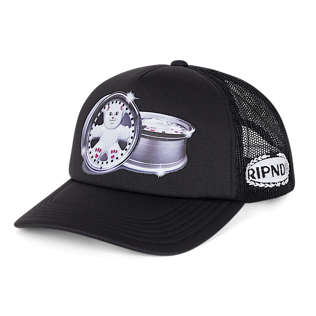 Nerm Wheels Trucker Hat (Black) - Image 3