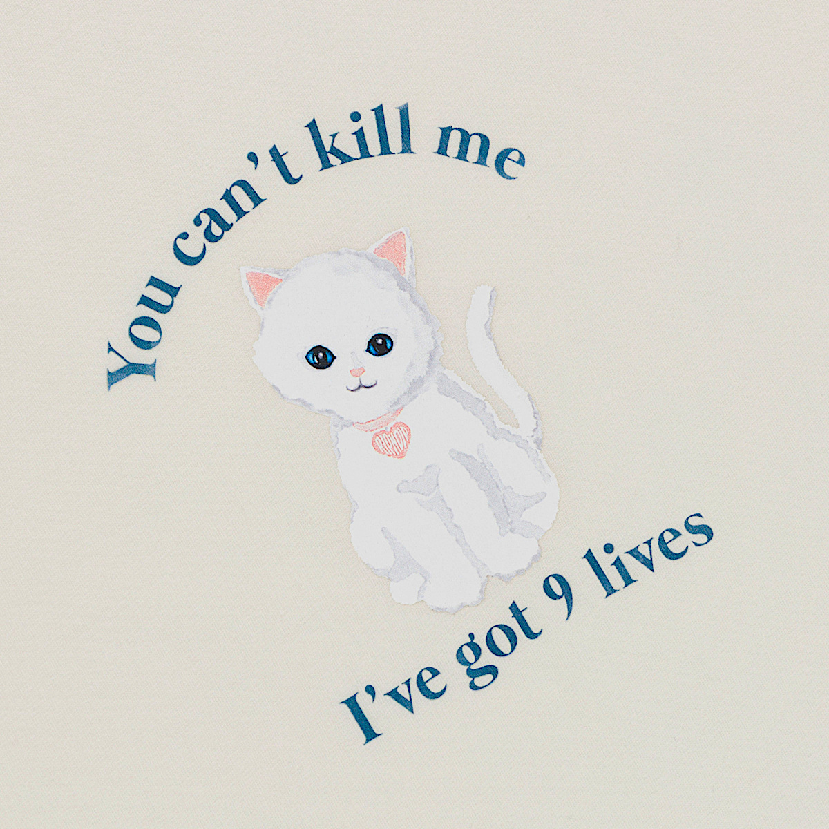 9 Lives Tee (Bone) - Image 3